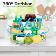Carica l'immagine nel visualizzatore di Gallery, BillyBath Lazy Susan - Portaspezie girevole a 360° per spezie, portaspezie, senza fori, per organizer da cucina