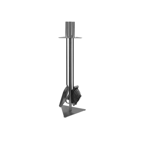 Kamino - Flam 337201 Set Posate per Camino, Acciaio, 18 x 5 x 60 cm, Grigio - Ilgrandebazar