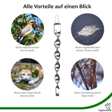 Carica l&#39;immagine nel visualizzatore di Gallery, XUNKE 12 Pezzi Uccelli Riflettente Scare Barre Ornamentali Spirale...