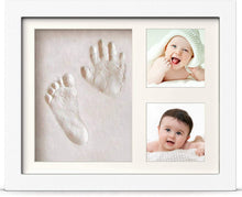 Carica l'immagine nel visualizzatore di Gallery, PewinGo Cornice Bambini Impronte Argilla, Kit Neonato Cornice per dei Piedini e delle Manine dei Bebé-Un ricordo di vita e regali ideali per i bimbo