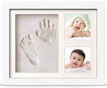 Carica l'immagine nel visualizzatore di Gallery, PewinGo Cornice Bambini Impronte Argilla, Kit Neonato Cornice per dei Piedini e delle Manine dei Bebé-Un ricordo di vita e regali ideali per i bimbo