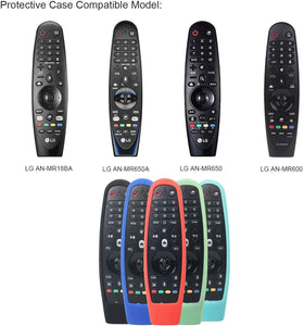 SIKAI Custodia Protettiva compatibile con LG AN-MR600 / MR650A / MR18BA / MR650 per telecomando TV Copertura a Distanza di Copertura Protettiva in Silicone per LG Smart TV Remote Controller (Nero)