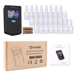 Drivaid Etilometro Portatile Digitale, Alcool Test Professionale con S –