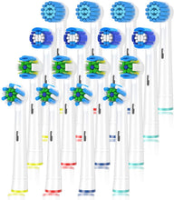 Carica l'immagine nel visualizzatore di Gallery, ITECHNIK Ricambi Spazzolini Elettrici per Oral b, Testine di ricambio per spazzolino elettrico compatibile con Oral-B Braun include 4pzs Precision, 4pzs Floss, 4pzs Cross e 4pzs Sensitive 16-Mix