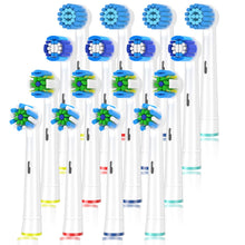 Carica l'immagine nel visualizzatore di Gallery, ITECHNIK Ricambi Spazzolini Elettrici per Oral b, Testine di ricambio per spazzolino elettrico compatibile con Oral-B Braun include 4pzs Precision, 4pzs Floss, 4pzs Cross e 4pzs Sensitive