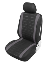 Carica l&#39;immagine nel visualizzatore di Gallery, Upgrade4cars Coprisedili Auto Universale, B1 Nero Grigio - Anteriore - Ilgrandebazar