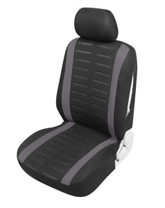 Upgrade4cars Coprisedili Auto Universale, B1 Nero Grigio - Anteriore - Ilgrandebazar