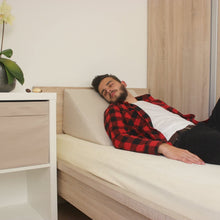 Carica l'immagine nel visualizzatore di Gallery, Salosan Cuscino a Cuneo, Schienale per Letto, Divano, TV e Tablet Relax Cuscino, Leggere issen, Dimensioni 60 cm x 50 cm Altezza 30 cm Bianco