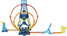 Carica l'immagine nel visualizzatore di Gallery, Hot Wheels- Track Builder, Playset Pista Triplo Loop, con Macchinina, Giocattolo per Bambini 4+ Anni, GYP65, Imballaggio Sostenibile