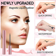 Carica l'immagine nel visualizzatore di Gallery, EYEKESHE Ciglia Finte Magnetiche Naturali Sicuro Confortevole Impermeabile Riutilizzabile, Include Eyeliner Magnetico e Piegaciglia, Adatto per il Trucchi di Feste Matrimoni Incontri (3 Paia) 3 Paia - Stile giovanile