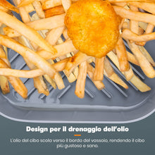 Carica l&#39;immagine nel visualizzatore di Gallery, Cestino per Friggitrice ad Aria in Silicone, BISNIE Teglie per Friggitrice ad Aria, Reusable Silicone Pot per Friggitrice ad Aria, Adatti per forno ad Aria, Forni Microonde, Stampi per Torte (20cm)