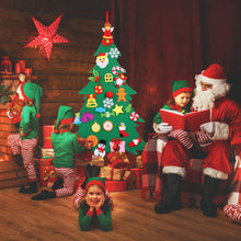 Carica l'immagine nel visualizzatore di Gallery, Bageek Albero di Natale in Feltro Natale Albero Decorazioni Natalizie per Bambini con 28pcs Decorativo Ornamenti