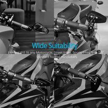 Carica l&#39;immagine nel visualizzatore di Gallery, Yizhet Universale 7/8&quot; 22mm Specchio Moto, Retrovisore CNC Alluminio Rosso - Ilgrandebazar