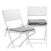 Carica l&#39;immagine nel visualizzatore di Gallery, Relaxdays 10020638_111 Set 4 Cuscini per Sedia 38x38x2 cm, Antracite