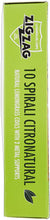 Carica l'immagine nel visualizzatore di Gallery, Zig Zag, Spirali Citronatural, Naturali senza insetticida per esterno, durata 8 ore, all'olio essenziale di citronella, confezione da 10 spirali