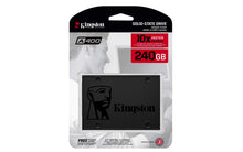 Carica l&#39;immagine nel visualizzatore di Gallery, Kingston SSD A400, 240 GB Drive a Stato Solido, 2.5&quot;, SATA 3 240 GB, Nero - Ilgrandebazar