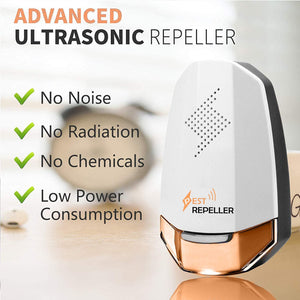 KedBrok Ultrasuoni per Topi 2 Pack, Repellente Ultrasuoni Antizanzare Ultrasuoni Repellente per Insetti Anti Topi, Zanzare, Scarafaggi, Insetti, Ratti, Formiche, Insetti, Pulci, Ragni