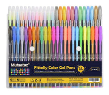 Carica l'immagine nel visualizzatore di Gallery, Set di 48 penne gel colorate - glitter, metallico, 48color-1,0mm, Multicolore - Ilgrandebazar