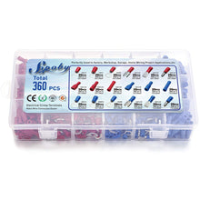 Carica l&#39;immagine nel visualizzatore di Gallery, 360pcs Connettori Elettrici, Geepro misto Assortiti Lug Kit Isolato - Ilgrandebazar