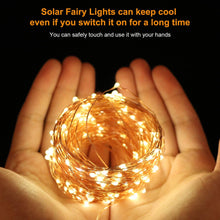 Carica l&#39;immagine nel visualizzatore di Gallery, Catena Luminosa Solare [2020 più recente], 22m 200 LED Stringa Luci Solari , Maxsure Wire Fairy Lights per patio, cancello, cortile, matrimonio, decorazione per feste, IP65 impermeabile