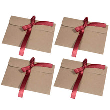 Carica l&#39;immagine nel visualizzatore di Gallery, 30 pezzi Busta Kraft di carta MOOKLIN riciclata Nastro Rosso - Ilgrandebazar