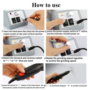 Fresa per Unghie Professionale,Ato Bea Manicure Elettrica lima elettrica 0 - Ilgrandebazar