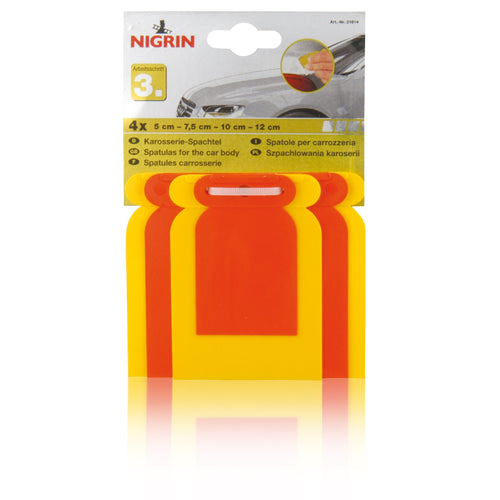 Nigrin 21014 Spatole per Carrozzeria, Set da 4
