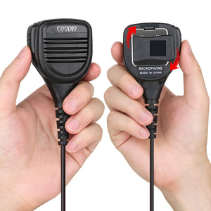 COODIO 2-Pin Superiore Microfono a IP54 Impermeabile Altoparlante - Ilgrandebazar
