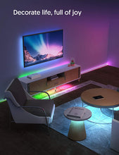 Carica l'immagine nel visualizzatore di Gallery, Striscia LED RGB, Strisce LED,TECKIN 5M LED TV Retroilluminazione Striscia,RGB 5050 Luce con 16 Colori,Con telecomando a infrarossi, Adatto per TV, Camera da Letto, Feste e Decorazioni per la Casa