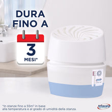 Carica l'immagine nel visualizzatore di Gallery, Ariasana Aero 360° Bagno Kit Assorbiumidità, deumidificatore casa non elettrico, assorbi umidità contro condensa, muffa e cattivi odori, 1 dispositivo e 1 ricarica in Tab da 450g