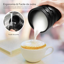 Carica l&#39;immagine nel visualizzatore di Gallery, Montalatte Elettrico Riscaldatore per Monta latte caldo e freddo,Doppio Rivestimento Antiaderente,Montalatte Automatico con Bollitore,Perfetto per Cappuccino,Macchiato,Latte