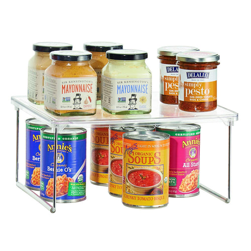 iDesign Organizer cucina, Piccolo scaffale empty, Trasparente E Argento - Ilgrandebazar