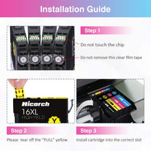 Carica l&#39;immagine nel visualizzatore di Gallery, Hicorch Cartucce 16XL Multipack Compatibile con Epson 16 XL per Epson WorkForce WF-2010 WF-2510 WF-2520 WF-2530 WF-2540 WF-2630 WF-2650 WF-2660 WF-2750 WF-2760 (6 Nero,3 Ciano,3 Magenta,3 Giallo)