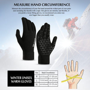 Guanti Invernali Touch Screen Uomo Donna - Caldi, Impermeabili E Antivento Per Corsa E Ciclismo