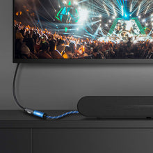 Carica l&#39;immagine nel visualizzatore di Gallery, Cavo di Prolunga Ottico Maschio a Femmina in Nylon Intrecciato EMK Ottico Digitale Cavo di Prolunga Audio Toslink per Smart TV, Sound Bar, Home Theater, PS4, Xbox 1 m