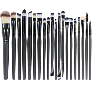 EmaxDesign 20 pezzi-Set di pennelli professionali per trucco, volto ombretti... - Ilgrandebazar