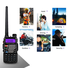 Carica l&#39;immagine nel visualizzatore di Gallery, BaoFeng UV-5R Plus 2M/70cm 136-174/400-480 - Walkie-Talkie Standard, Nero - Ilgrandebazar