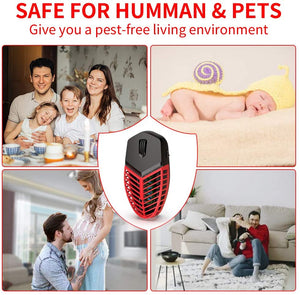 STCLIFE Lampada Antizanzare Elettrico, Antizanzare Ultrasuoni Portatile ad innesto, 100% Sicuro Per Persone e Animali, Per topi, Pulci, Zanzare, Roditori, Scarafaggi,Ragni ecc(2)