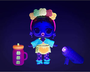 L.O.L. Surprise! Lights Glitter Doll with 8 Surprises Including Black Light Surprises