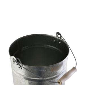Kamino - Flam 333259 Secchio per la Cenere con Manico e 40x28x35 cm, Argento - Ilgrandebazar