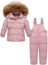 Carica l&#39;immagine nel visualizzatore di Gallery, Zoerea Tuta da Sci per Bambino Unisex Set Tute Completo Neve 2 Pezzi...