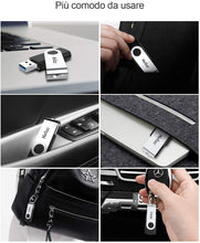 Carica l'immagine nel visualizzatore di Gallery, Netac 64G Chiavetta USB 2.0，Rotazione a 360 ° Pen Drive，USB Flash Drive velocità di Lettura Fino a 20 MB/s，Thumb Drive Memoria Stick