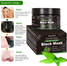 Carica l'immagine nel visualizzatore di Gallery, Maschera Nera, Black Mask, Maschera di comedone, Blackhead Remover Black Mask, Facciale Cura Strappando Stile Pulizia Profonda Pulizia Rimozione Di Comedone Maschera (120ML)