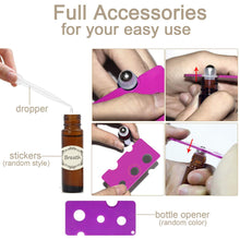 Carica l&#39;immagine nel visualizzatore di Gallery, Alledomain, 8 flaconi roll-on per oli essenziali da 10 ml 10 ml, Ambra - Ilgrandebazar