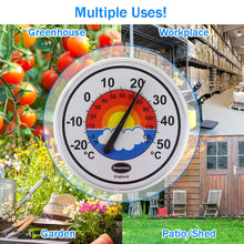 Carica l&#39;immagine nel visualizzatore di Gallery, Termometro da parete grande, 300 mm - per patio e giardino, esterni o... - Ilgrandebazar