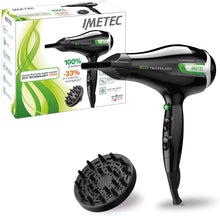 Carica l&#39;immagine nel visualizzatore di Gallery, Imetec Eco SE1 SE9 1000 Asciugacapelli con Tecnologia Efficiency, 1400 W, 8...