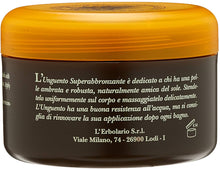 Carica l&#39;immagine nel visualizzatore di Gallery, L&#39;Erbolario, Unguento Super Abbronzante, con Carota, Mallo di Noce e Aloe, 200 ml
