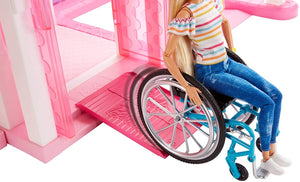 Barbie Fashionistas, Bambola in Sedia a Rotelle, Giocattolo per Bambini 3+ Anni, GGL22