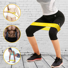 Carica l'immagine nel visualizzatore di Gallery, Gritin Elastici Fitness, [Set di 5] Banda Elastica Fasce Elastiche di Resistenza di Lattice Naturale con Istruzioni per l'esercizio in Italiano e Borsa per Il Trasporto per Crossfit, Yoga, Pilates