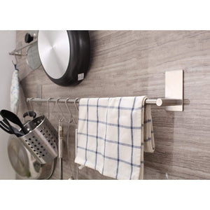 ZUNTO Bagno Adesivo Porta Salviette Acciaio Inox 40cm Portasciugamani